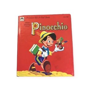 Vintage Pinocchio Walt Disney Kids Book 1961
